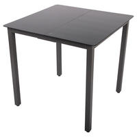 VCM Gartentisch anthrazit Aluminium B/H/T/L: ca. 80x73x80x80 cm Gartentisch - anthrazit (80,00/80,00/73,00cm) - VCM