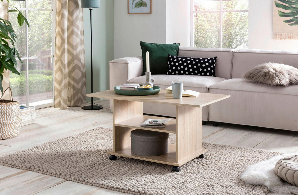 Couchtisch braun B/H/T: ca. 95x51x54 cm Couchtisch - braun (95,00/51,00/54,00cm) - Wohnling