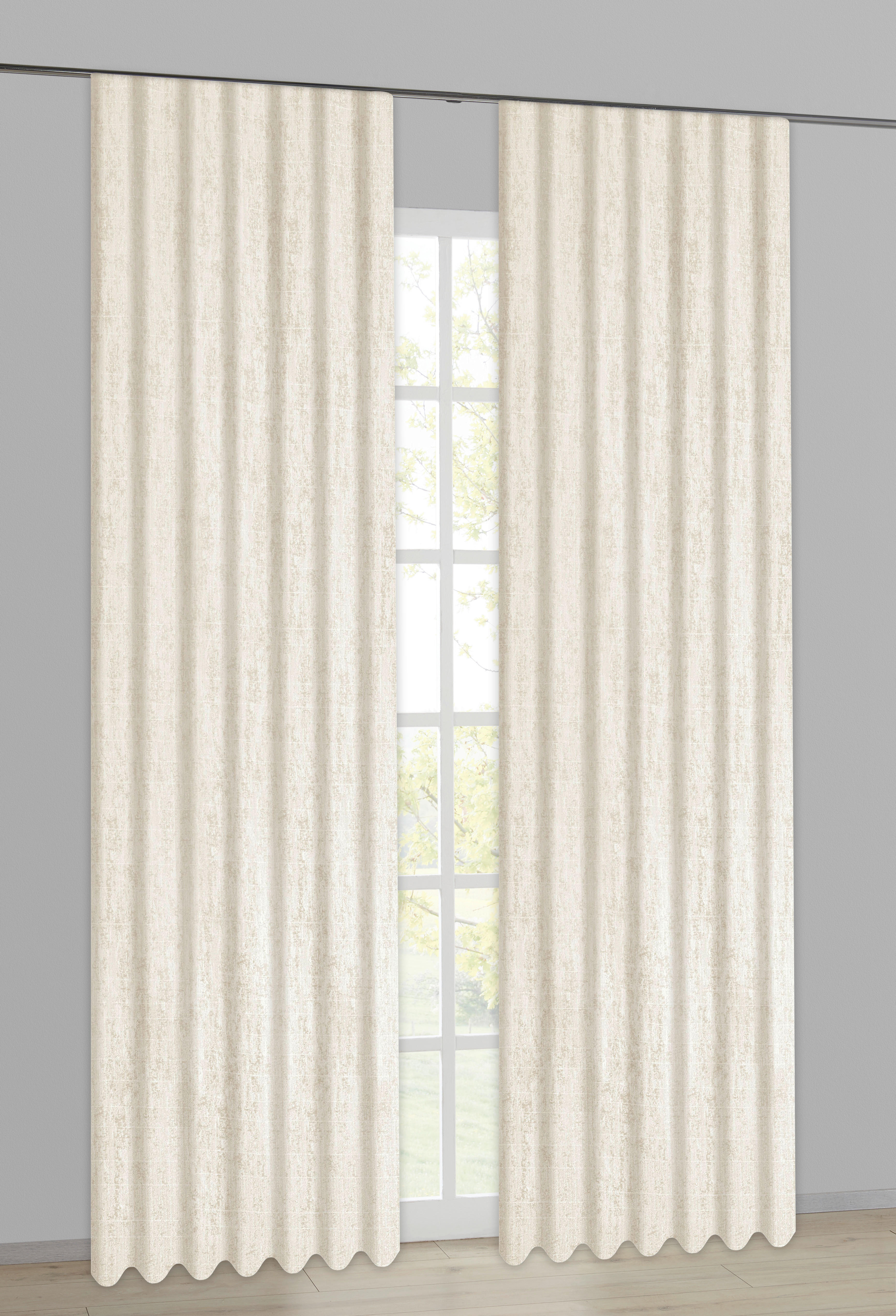 Dekovorhang Eden champagner B/L: ca. 135x245 cm Eden - champagner (135,00/245,00cm)