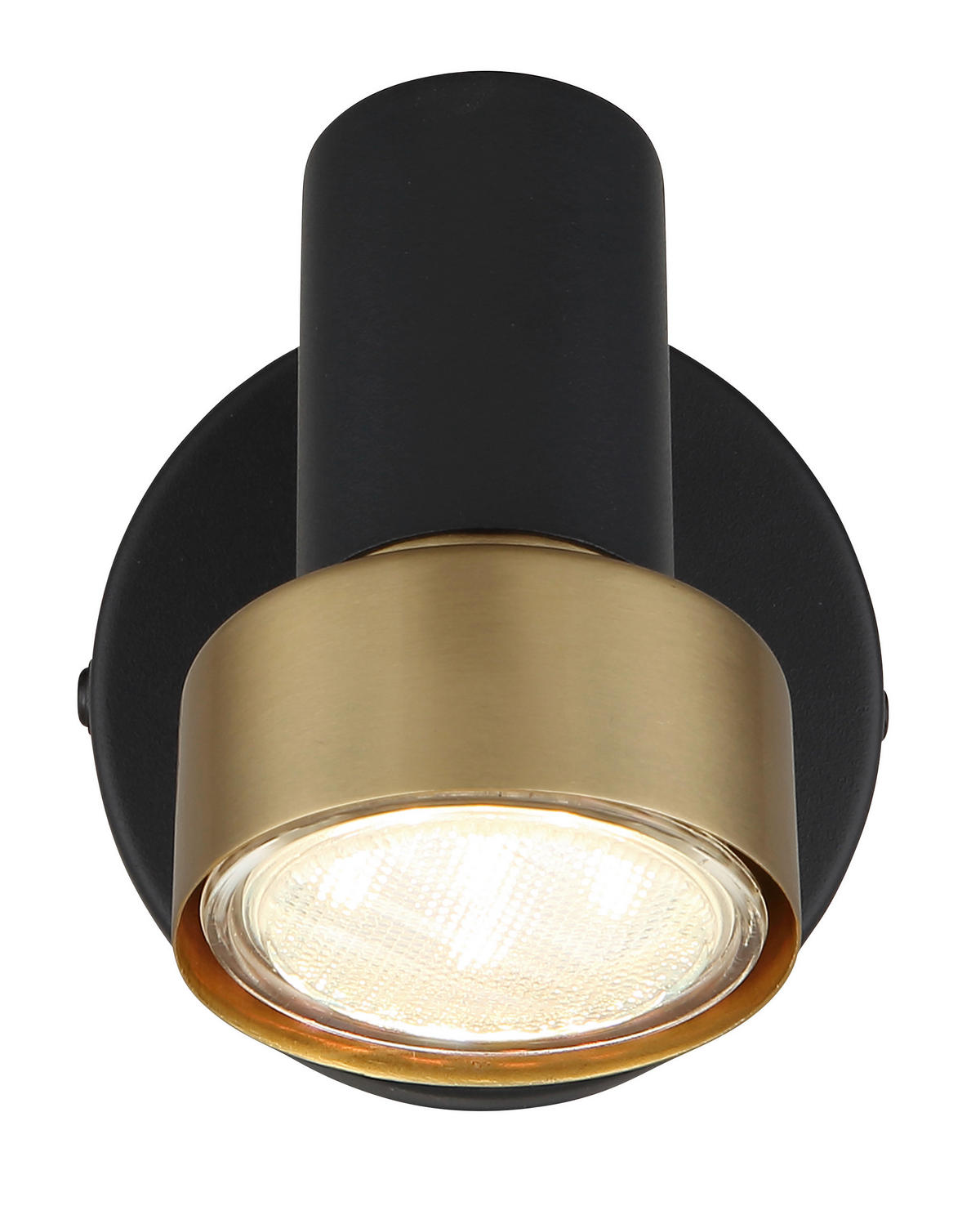 GLOBO Spot mattschwarz altgold Chrom Metall B/H/T: ca. 8x8,5x10,8 cm GU10 1 Brennstellen MASON - altgold/Chrom (8,00/8,50/10,80cm) - GLOBO