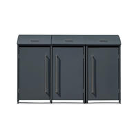 Westmann Mülltonnenbox Moderna anthrazit B/H/L: ca. 211x135x83 cm Moderna - anthrazit (83,00/211,00/135,00cm) - Westmann