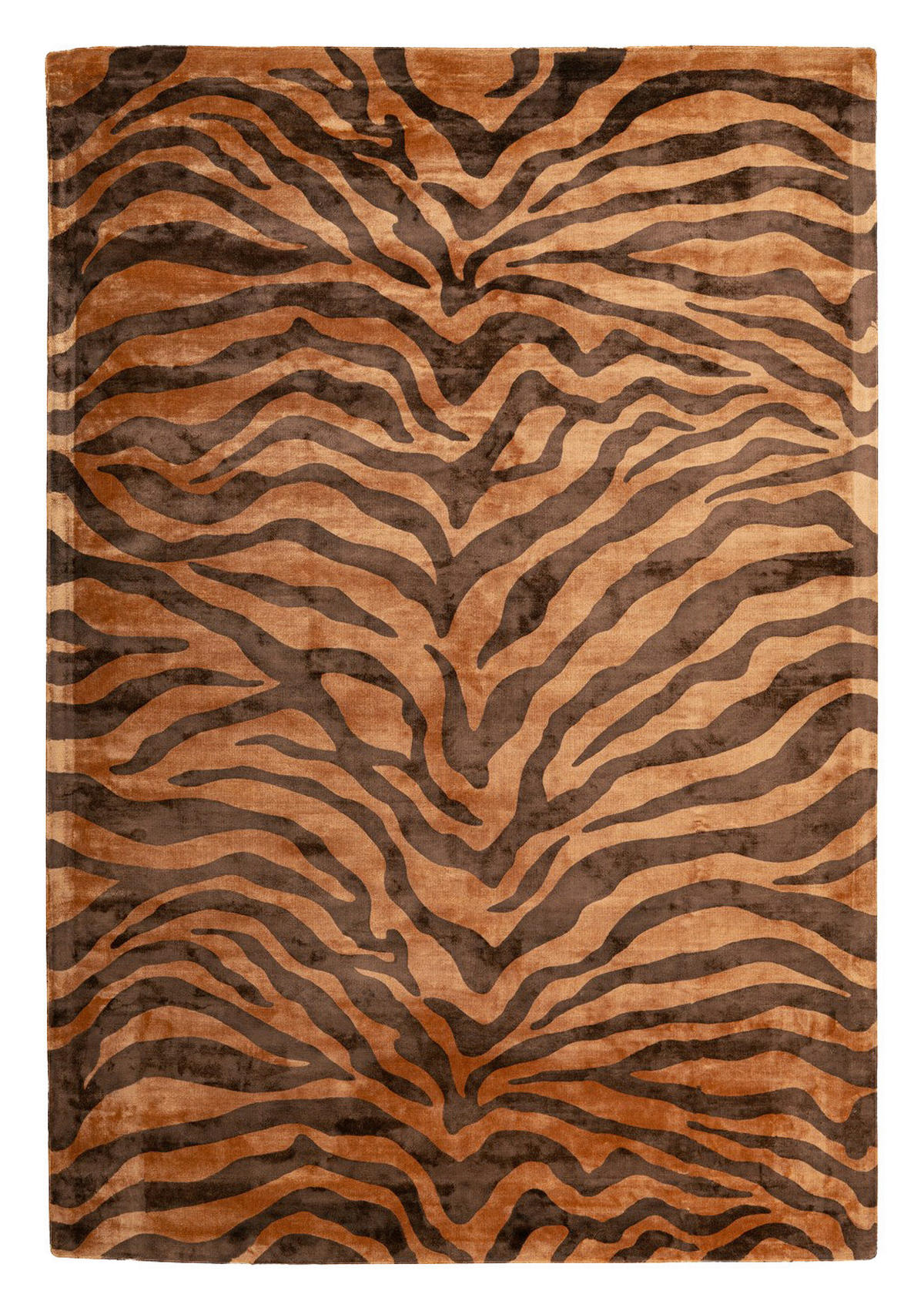 Padiro Kurzflorteppich Sinai 125 braun B/H/L: ca. 120x1,1x170 cm Sinai 125 - braun/dunkelbraun (170,00/120,00/1,10cm) - Padiro