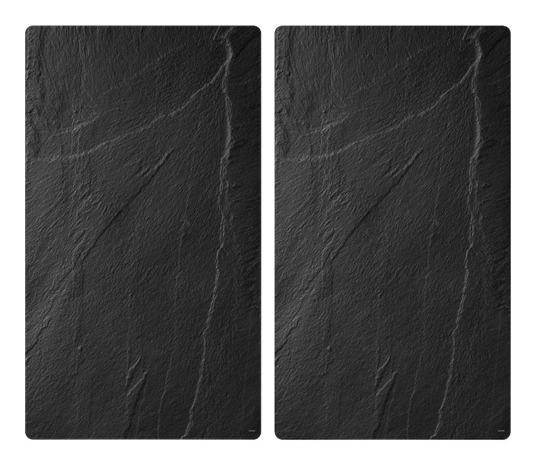 Kesper Glasschneideplatte Multi-Glasschneideplatte 2er - schwarz (59,00/36,00/2,00cm) - Kesper