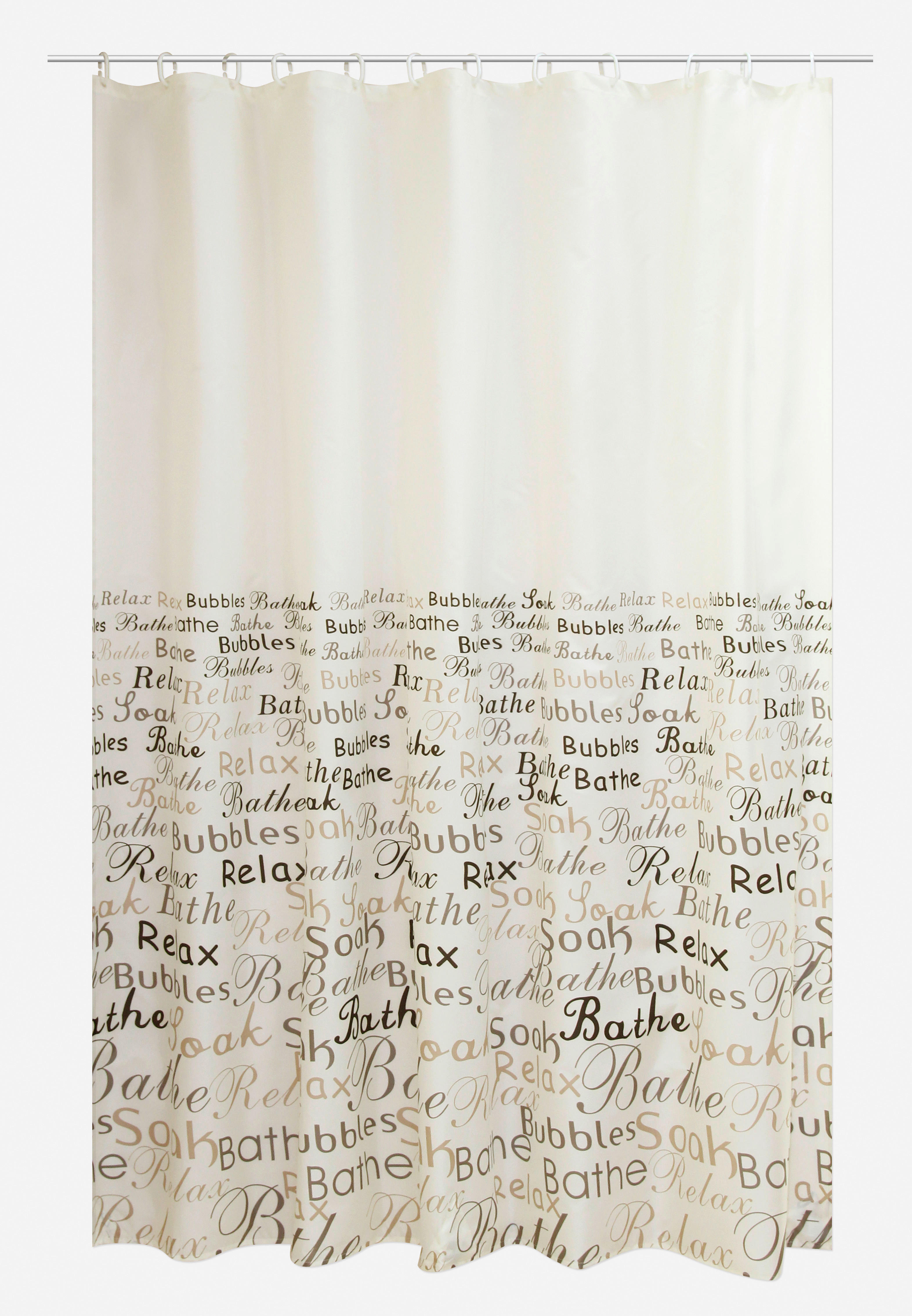 Duschvorhang grau Kunststoff B/L: ca. 180x200 cm Duschvorhang_Relax - grau (180,00/200,00cm) - Acus