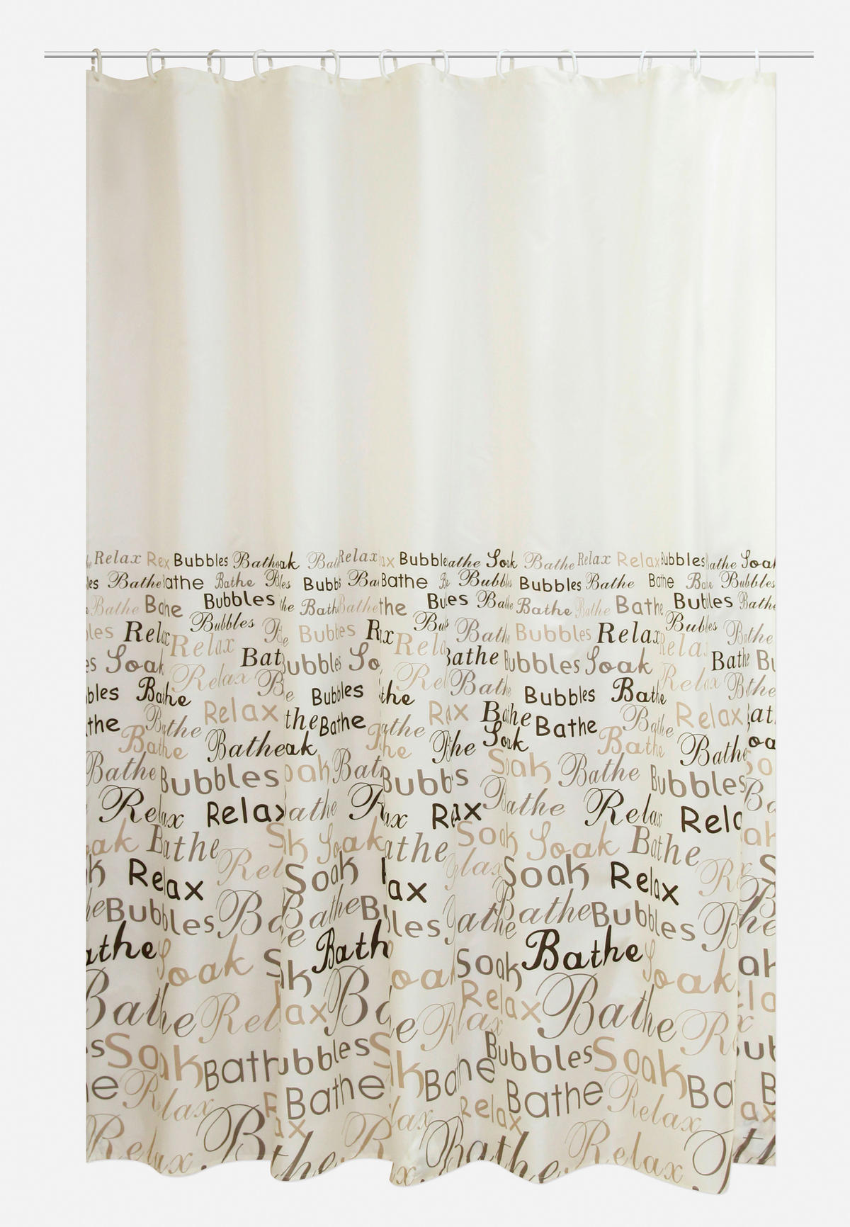 Duschvorhang grau Kunststoff B/L: ca. 180x200 cm Duschvorhang_relax_ACUS - grau (180,00/200,00cm) - Acus