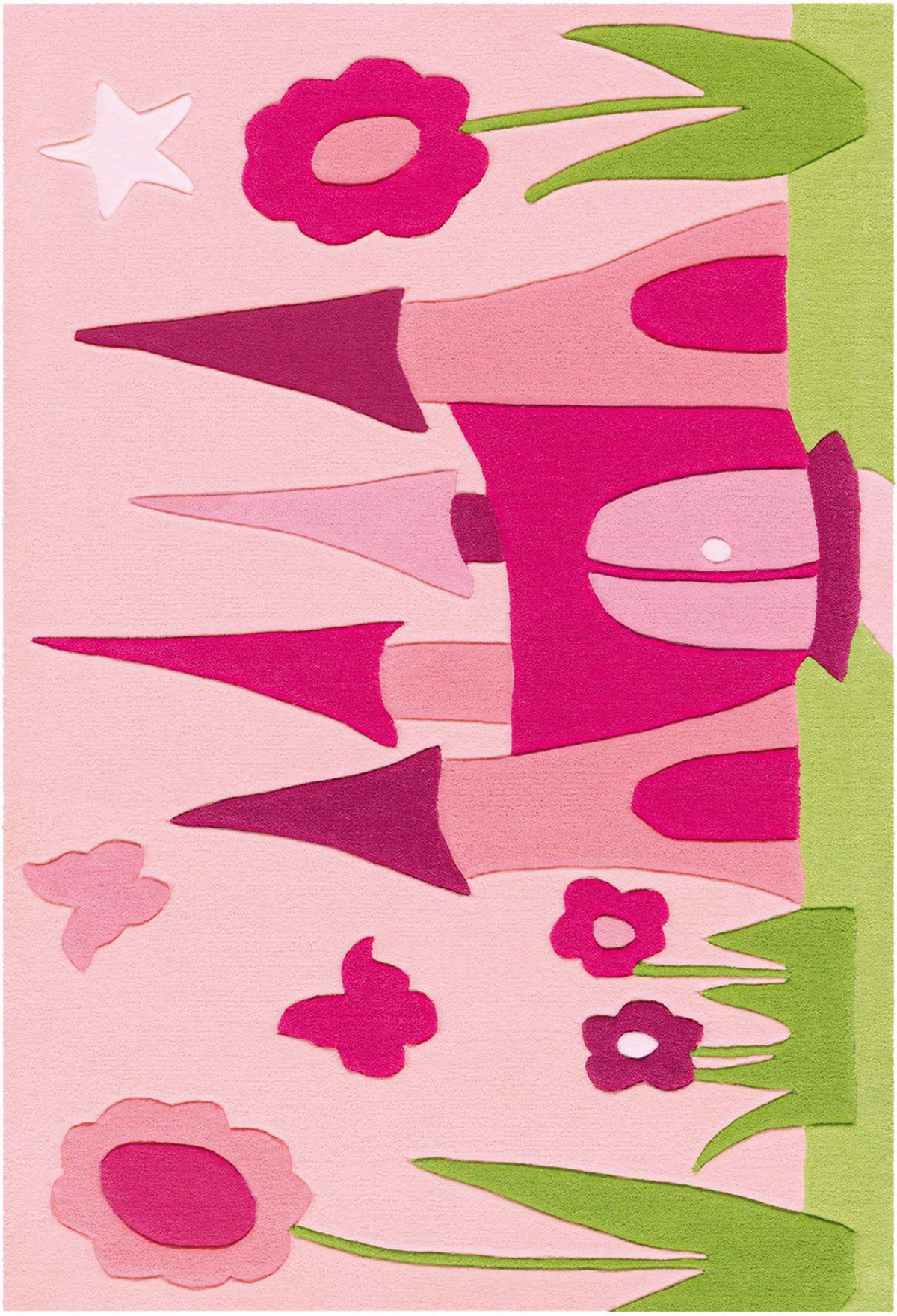 Arte Espina Kurzflorteppich Joy 4191 pink B/L: ca. 90x150 cm Joy 4191 - pink (90,00/150,00cm) - Arte Espina