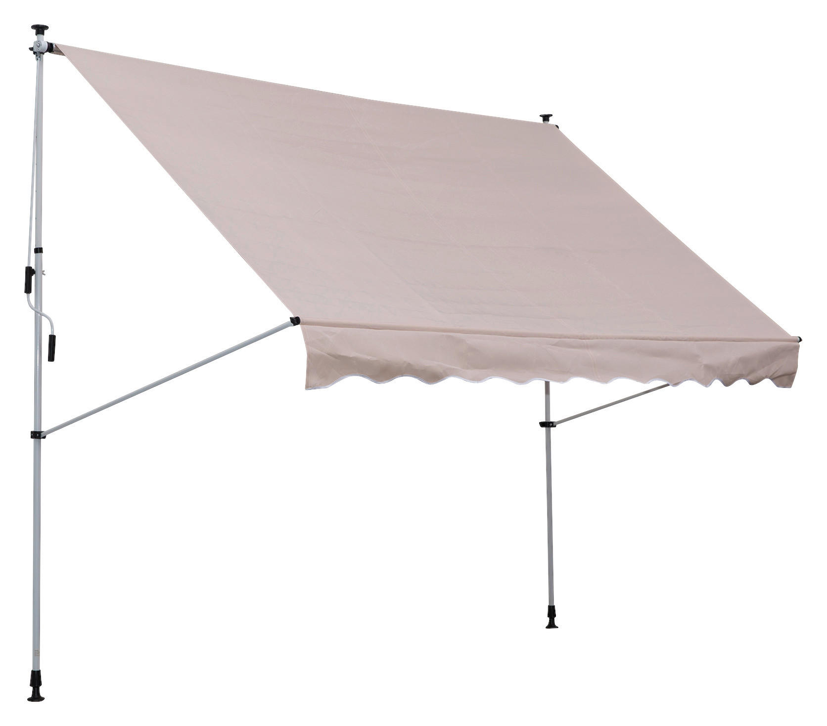 Klemm-Markise beige B/L: ca. 200x150 cm Klemmmarkise - beige (200,00/150,00cm) - Outsunny
