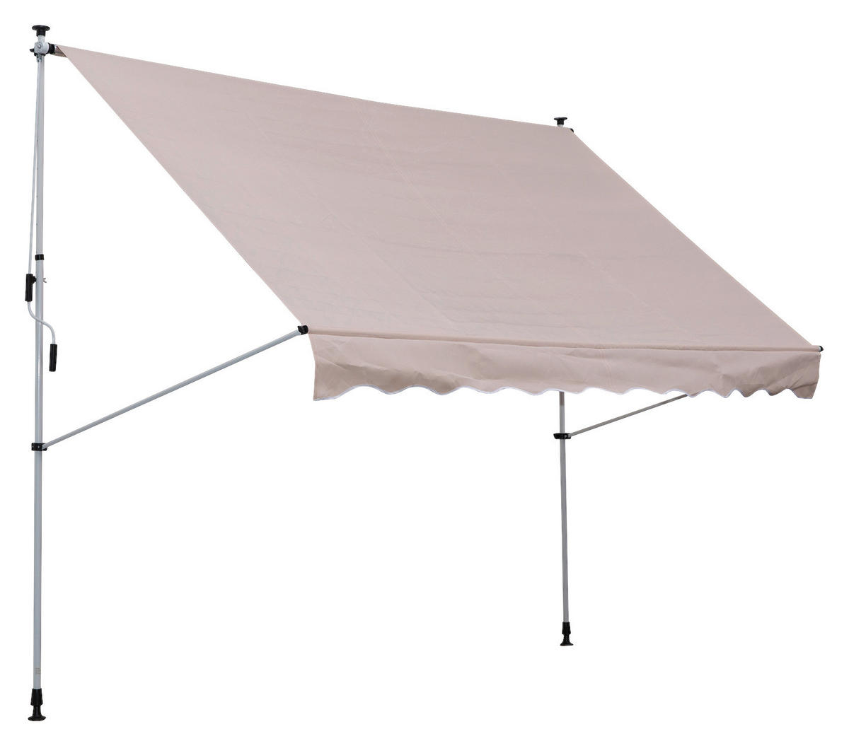 Klemm-Markise beige B/L: ca. 200x150 cm Klemmmarkise - beige (200,00/150,00cm) - Outsunny