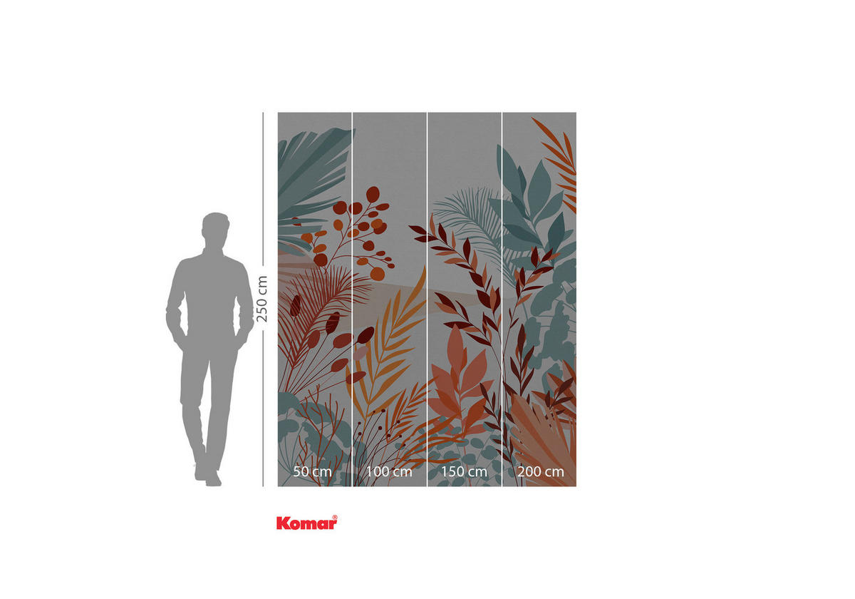Komar Fototapete Aspiring Colours Blumen B/L: ca. 200x250 cm Aspiring Colours - (200,00/250,00cm) - Komar