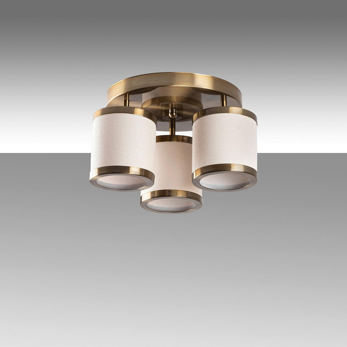 Opviq Deckenleuchte Way bronze Metall B/H/T/L/D: ca. 40x22x40x40x40 cm E27 3 Brennstellen Way - bronze (40,00/40,00/22,00cm) - Opviq