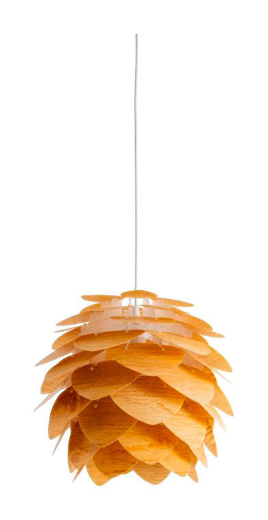Näve Leuchten Pendelleuchte Foglia orange braun H/D: ca. 125x39 cm E27 1 Brennstellen