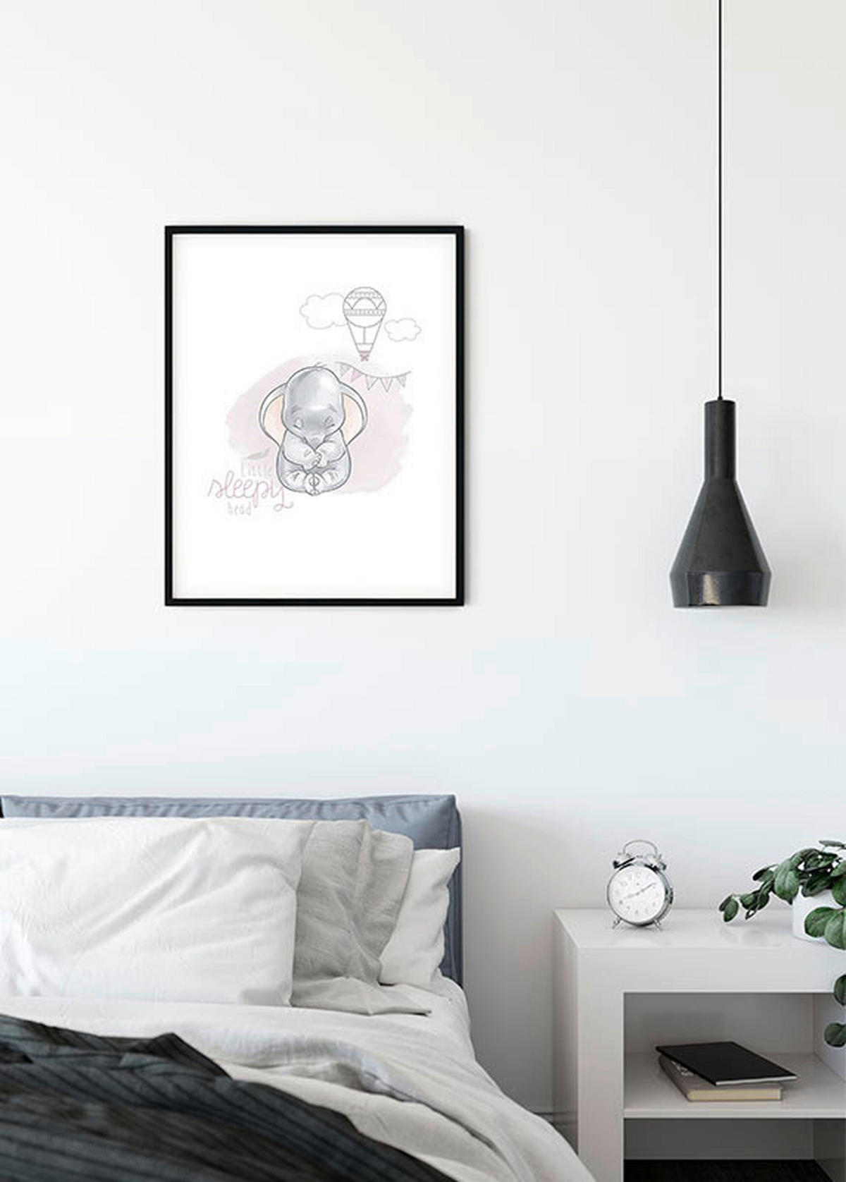 Komar Poster Dumbo Sleepy Disney B/L: ca. 50x70 cm Dumbo Sleepy - (50,00/70,00cm) - Komar