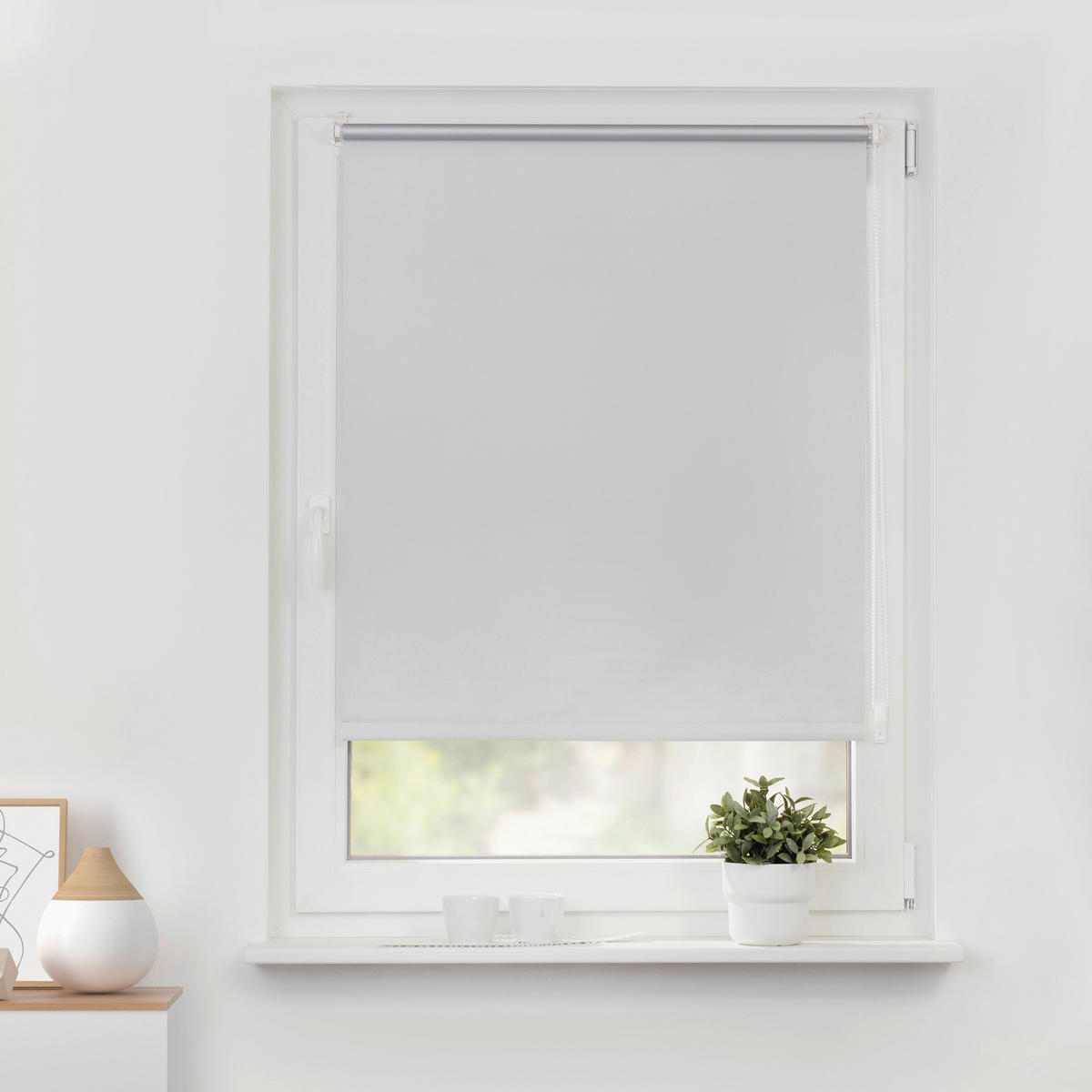 Thermo Klebe-/Klemmrollo Verdunklungsqualität weiß B/L: ca. 50x150 cm Rollo_schnurlos_Thermo_VD_Klemmfix - weiß (50,00/150,00cm) - LICHTBLICK