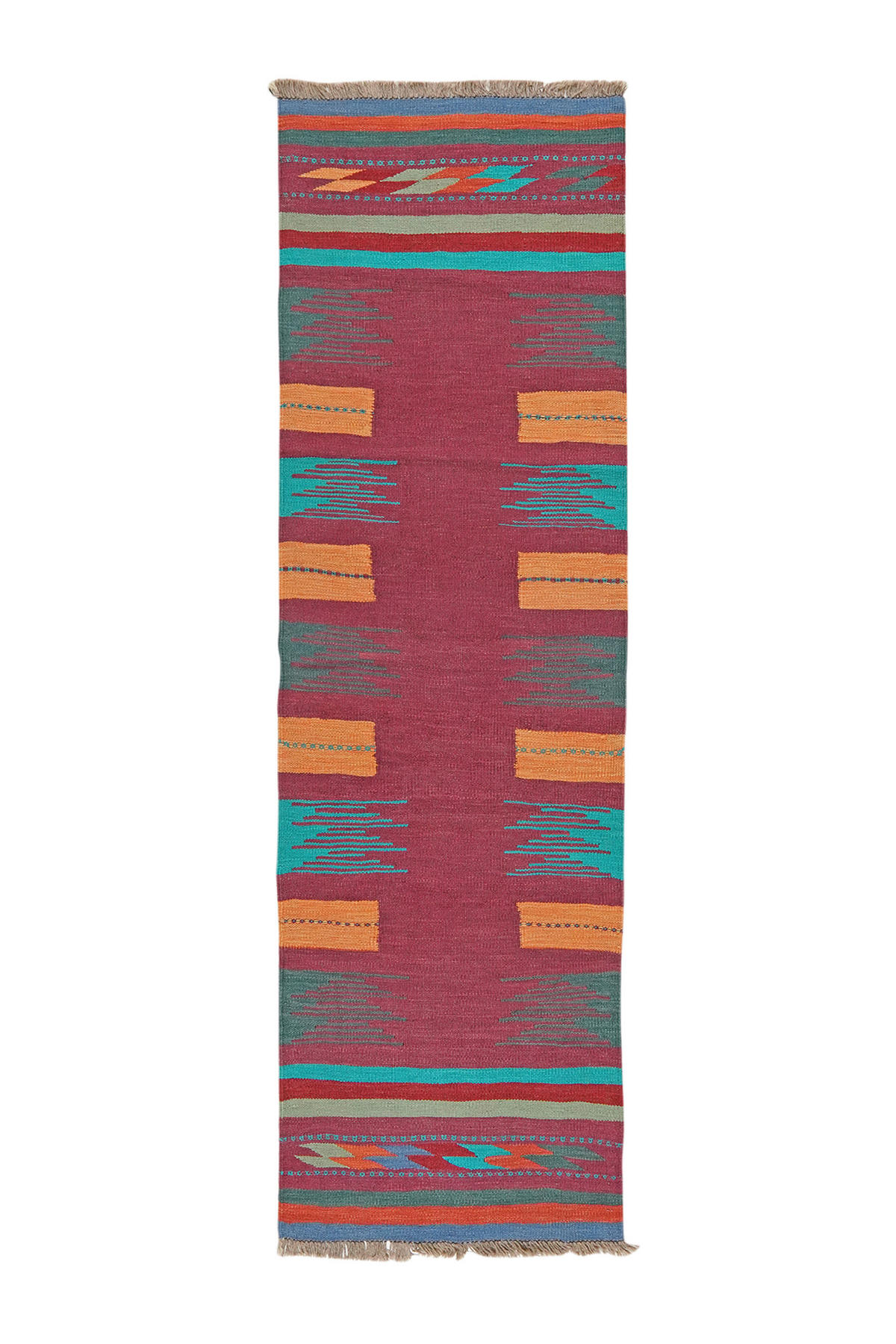 PersaTepp Teppich Kelim Gashgai multicolor B/L: ca. 63x212 cm Kelim Gashgai - multicolor (63,00/212,00cm) - PersaTepp