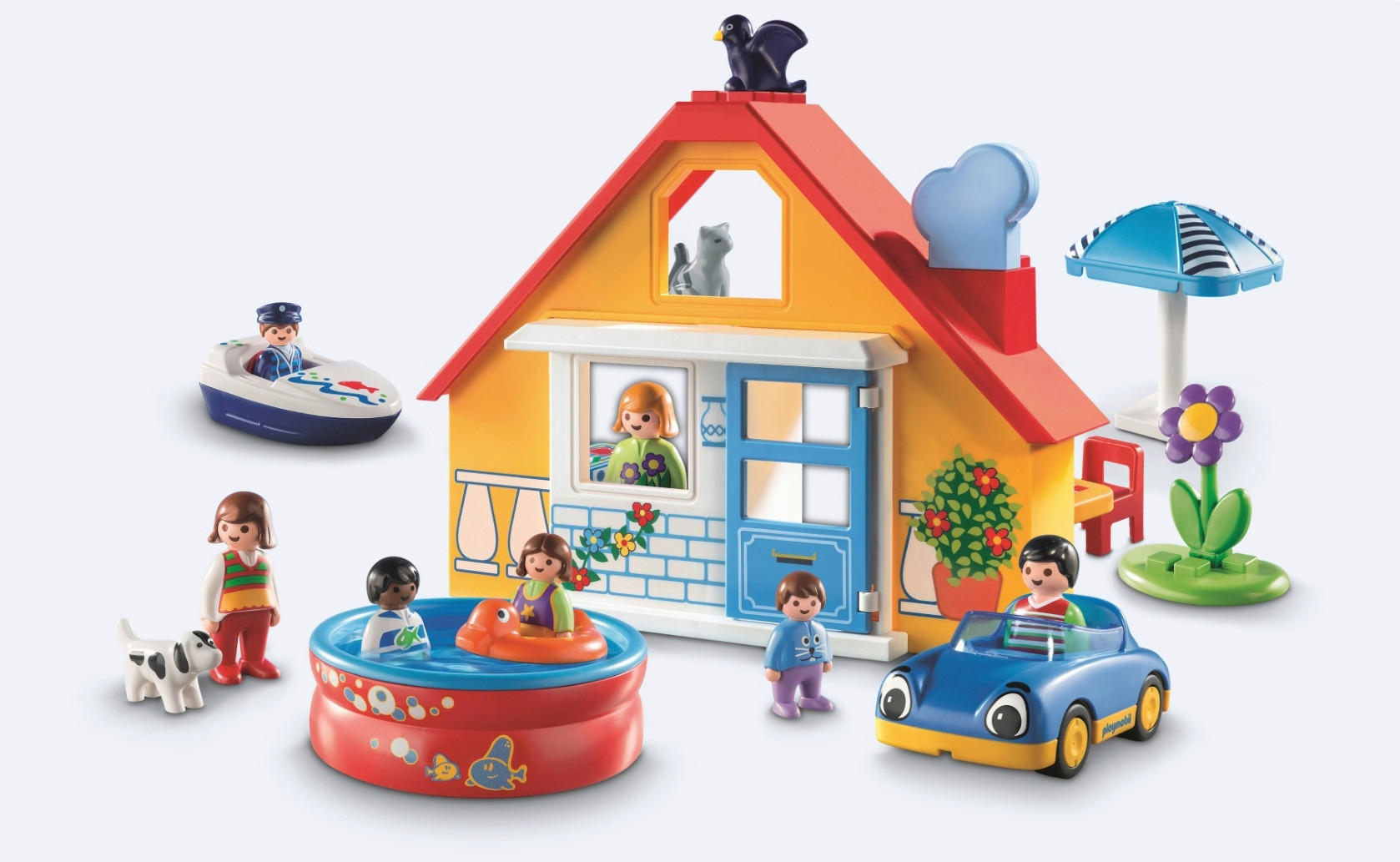 Playmobil Ferienhaus mit Pool 9527 9527 - Playmobil
