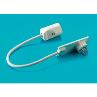 Naber Flachstecker Evoline Plug weiß Kunststoff L: ca. 100 cm Evoline Plug - weiß (100,00cm) - Naber