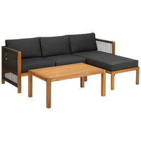 Acamp Loungeset Malaga teak Akazie B/H/T: ca. 132x64x66 cm Malaga - teak (132,00/64,00/66,00cm) - Acamp
