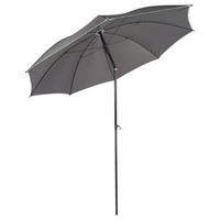 VCM Balkon-Sonnenschirm anthrazit Stahl H/D: ca. 280x180 cm Balkon-Sonnenschirm - anthrazit (180,00/280,00cm) - VCM
