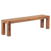 Sitzbank natur Akazie B/H/T: ca. 180x45x35 cm Sitzbank - natur (180,00/45,00/35,00cm) - Wohnling
