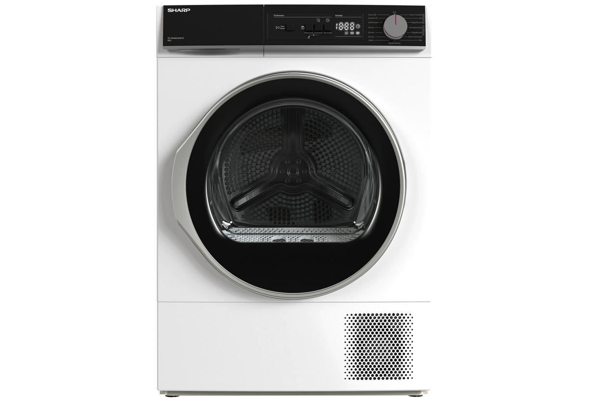 Sharp Wärmepumpentrockner KD-NHA8S6GW1D-DE Wärmepumpentrockner KD-NHA8S6GW1DDE - weiß (59,60/84,60/60,90cm) - Sharp