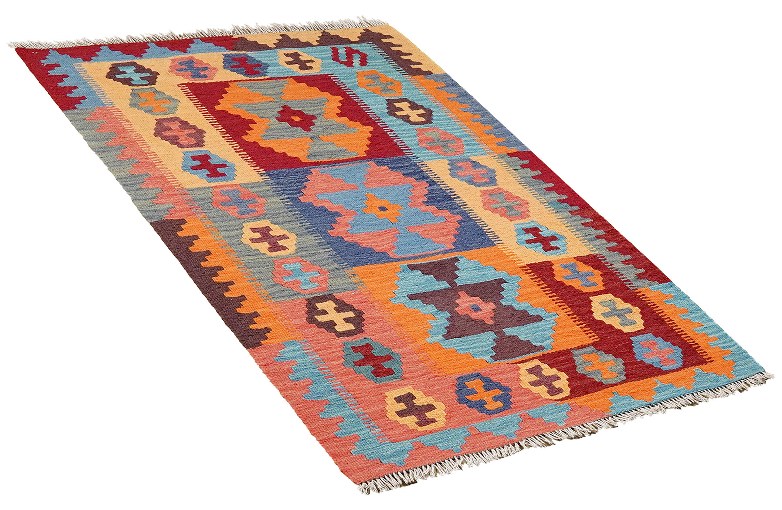 PersaTepp Teppich Kelim Gashgai bunt B/H/L: ca. 84x1x129 cm Kelim Gashgai - bunt (129,00/84,00/1,00cm) - PersaTepp