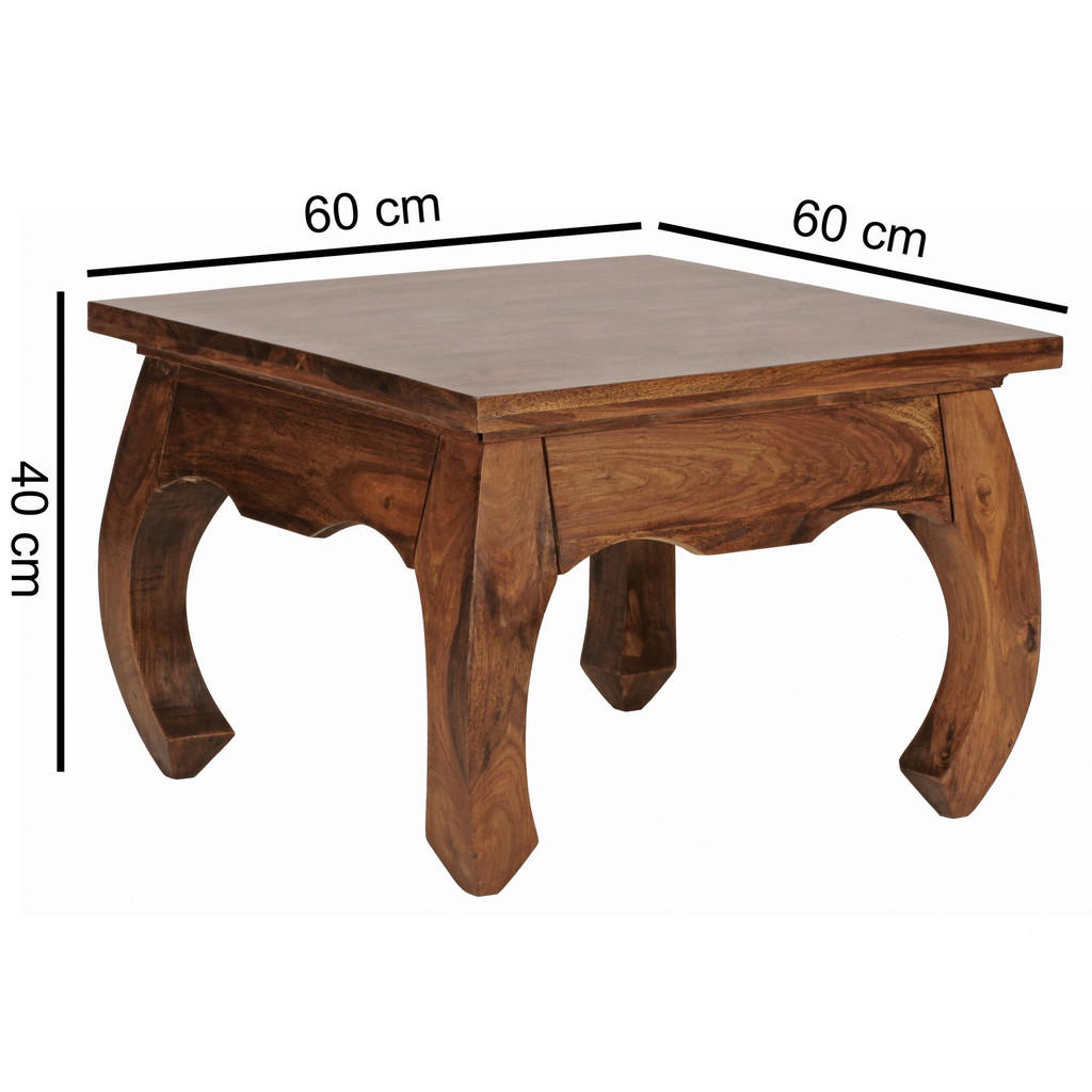 Thumbnail - Couchtisch braun B/H/T: ca. 60x40x60 cm