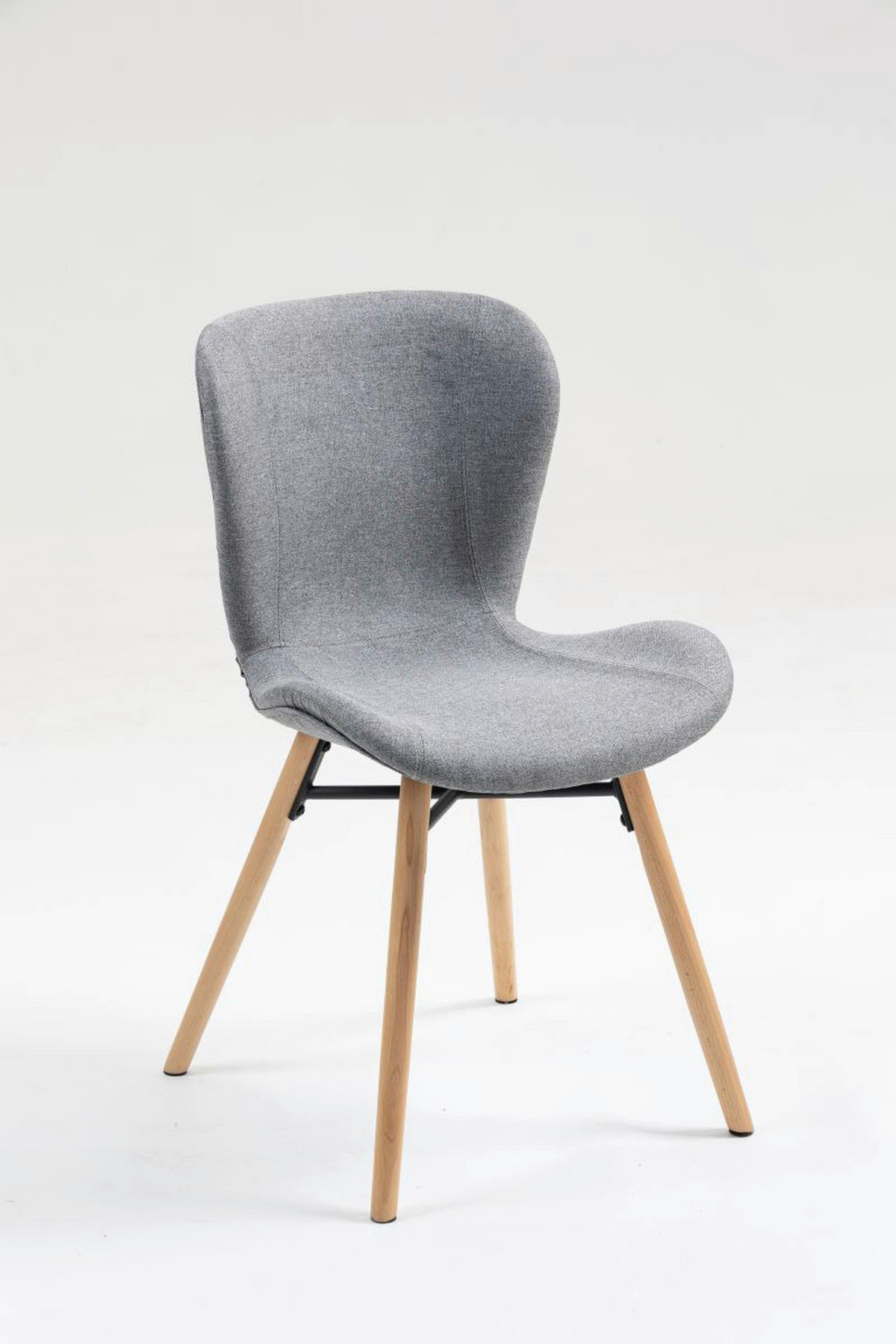 Stuhl Florenz hellgrau Microfaser B/H/T: ca. 47x80x52 cm Florenz - hellgrau (47,00/80,00/52,00cm)