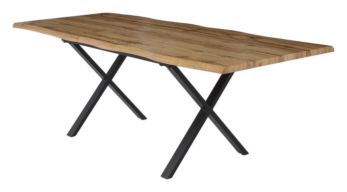 Esstisch  Eiche Wild Nachbildung B/H/T: ca. 140x76x90 cm Martin_Esstisch_6003367 - Eiche/schwarz (140,00/76,00/90,00cm)