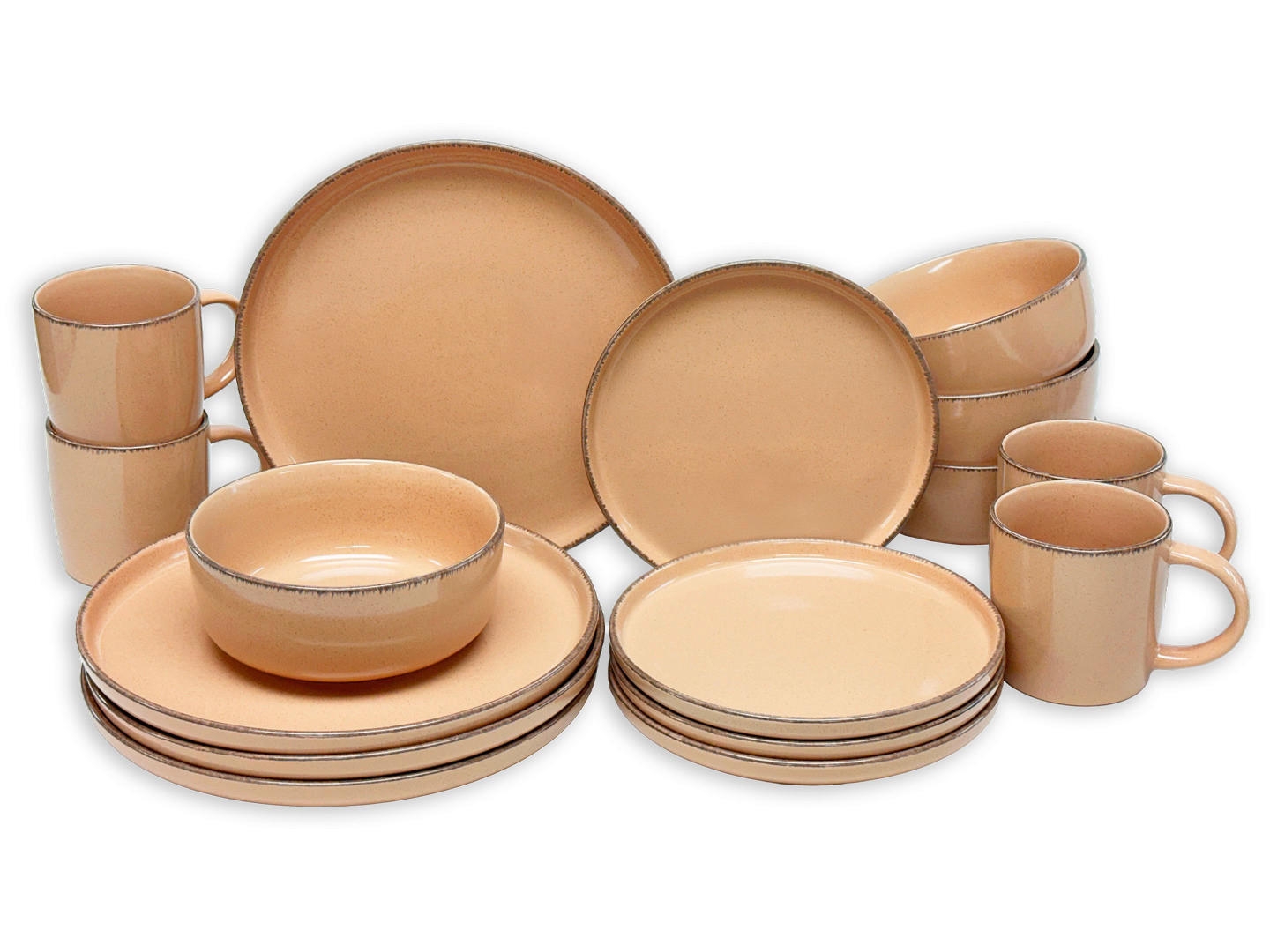 KEVOLI home Kombiservice terra Steingut 16 tlg. Kombiservice_Visby_16tlg. - terra (28,50/30,50/29,50cm) - KEVOLI home