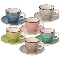 TOGNANA Kaffeetassenset Louise Urban Pastel multicolor Porzellan 12 tlg. Louise Urban Pastel - multicolor - TOGNANA