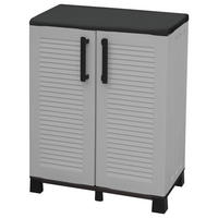 ArtPlast Kunststoffschrank Family niedrig grau Kunststoff B/H/T: ca. 68x85x37,5 cm Family niedrig - grau (68,00/85,00/37,50cm) - Artplast