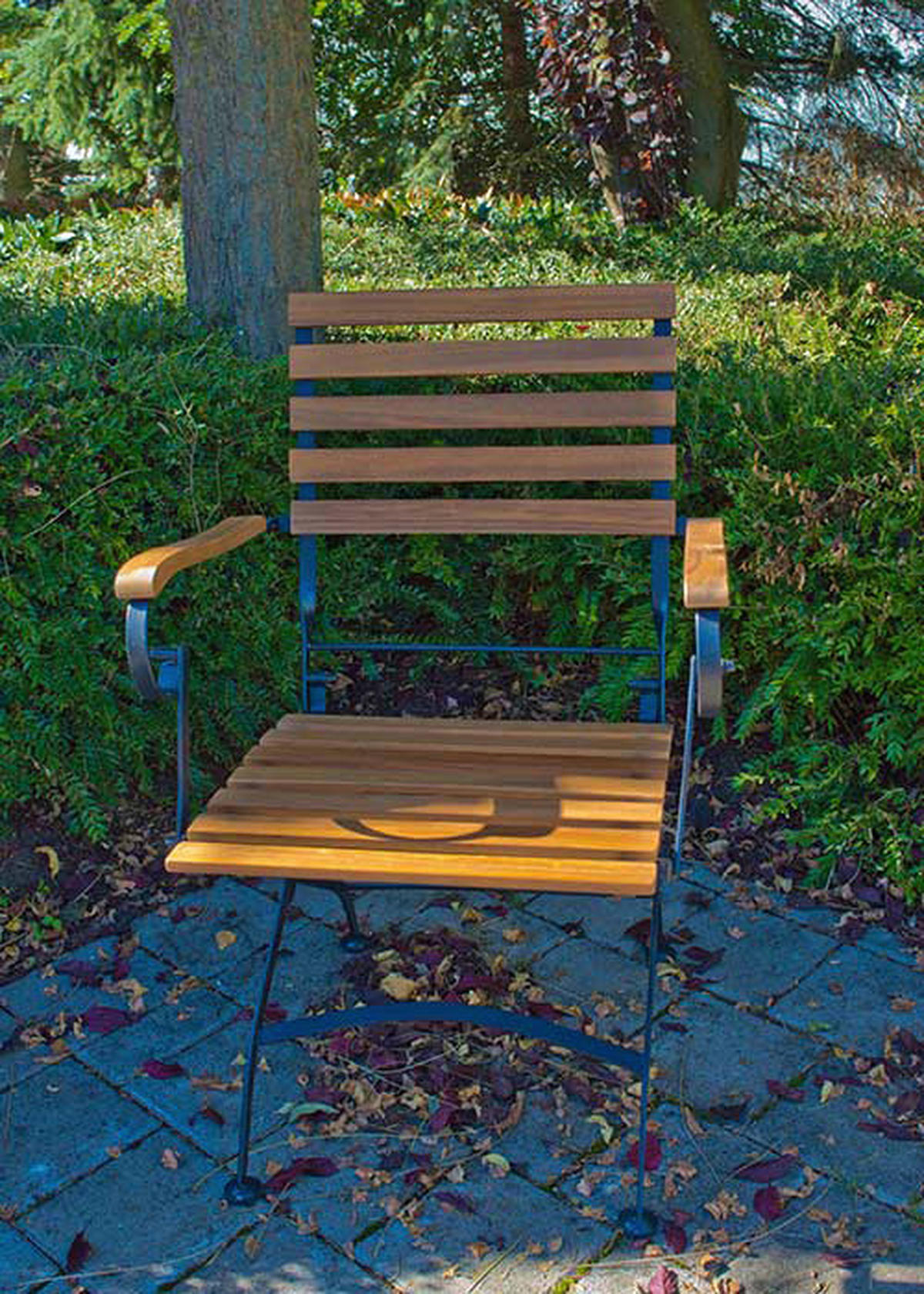 Acamp Gartensitzgruppe Lindau schwarz Holz B/H/L: ca. 80x75x80 cm Lindau - schwarz (80,00/80,00/75,00cm) - Acamp