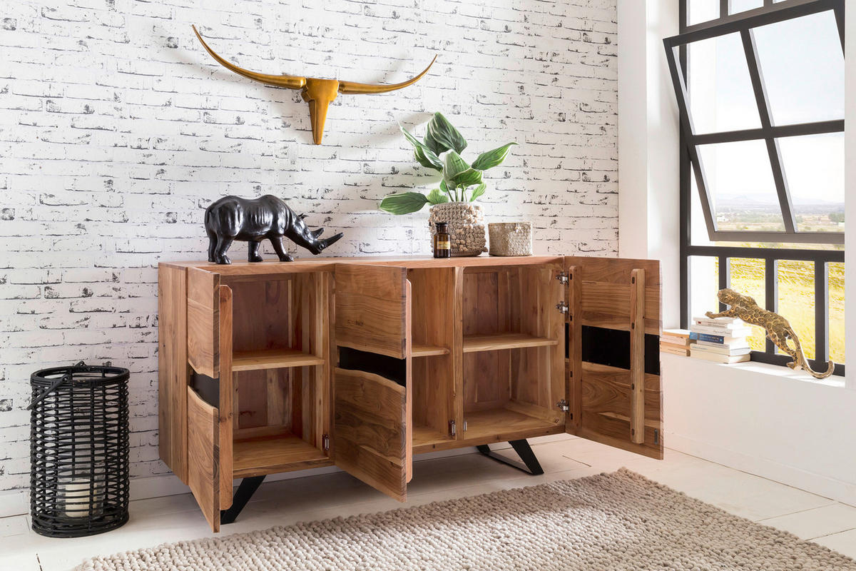 Sideboard B/H/T: ca. 148x85x43 cm Sideboard - (148,00/85,00/43,00cm) - Wohnling
