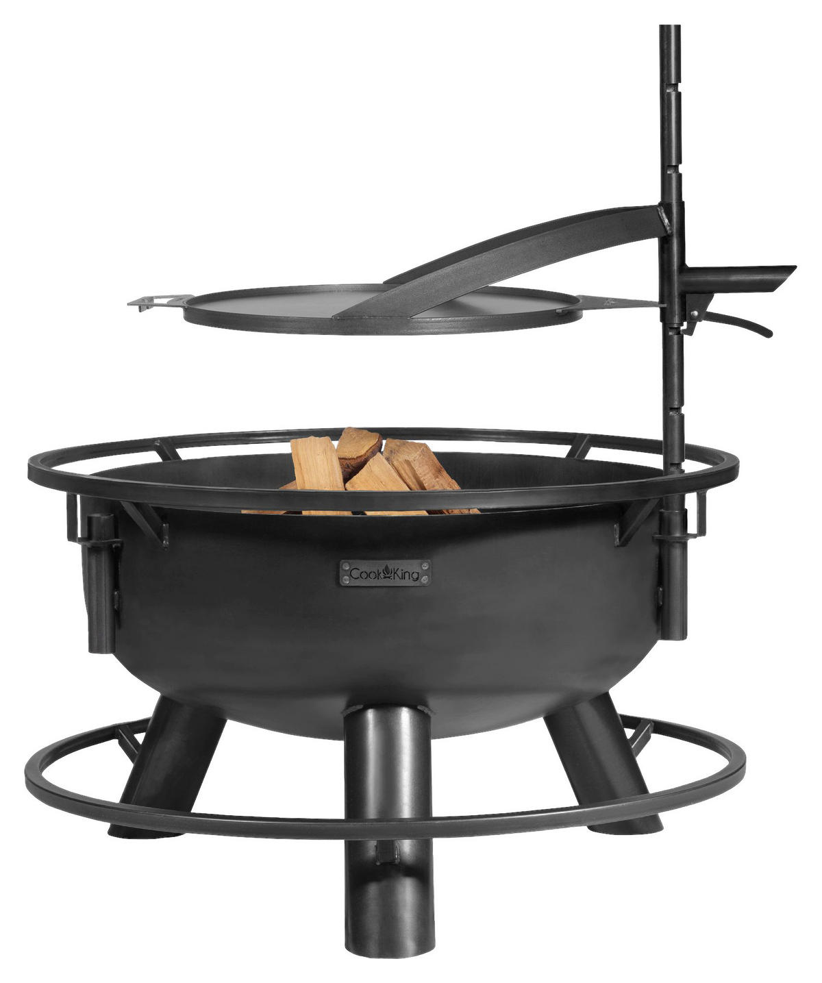 CookKing Feuerschale Bandito 80 schwarz Stahl B/H/T: ca. 94x110x94 cm Bandito 80 - schwarz (94,00/110,00/94,00cm) - CookKing