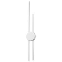 Lamkur LED-Wandleuchte weiß PVC Holz B/H/L: ca. 12x80x12 cm LANA - weiß (12,00/12,00/80,00cm) - Lamkur