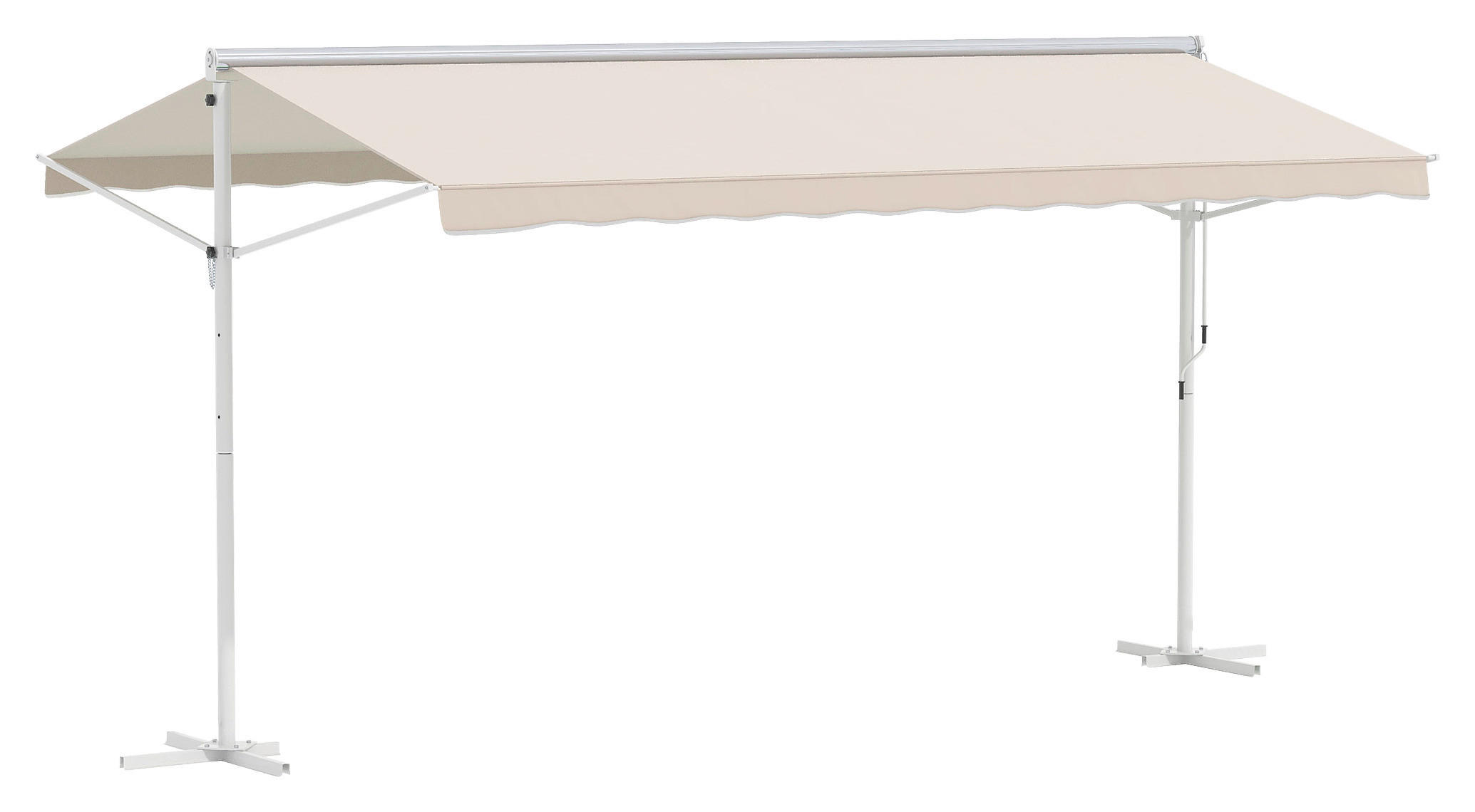 Outsunny Markise cremeweiß B/H/L: ca. 340x255x450 cm Markise - cremeweiß (450,00/340,00/255,00cm) - Outsunny