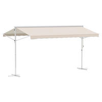 Outsunny Markise cremeweiß B/H/L: ca. 340x255x450 cm Markise - cremeweiß (450,00/340,00/255,00cm) - Outsunny
