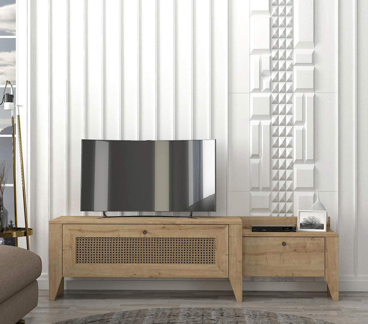 TV-Lowboard Madura Saphir Nachbildung B/H/T: ca. 120x50x35 cm Madura - Saphir (120,00/50,00/35,00cm) - moebel17
