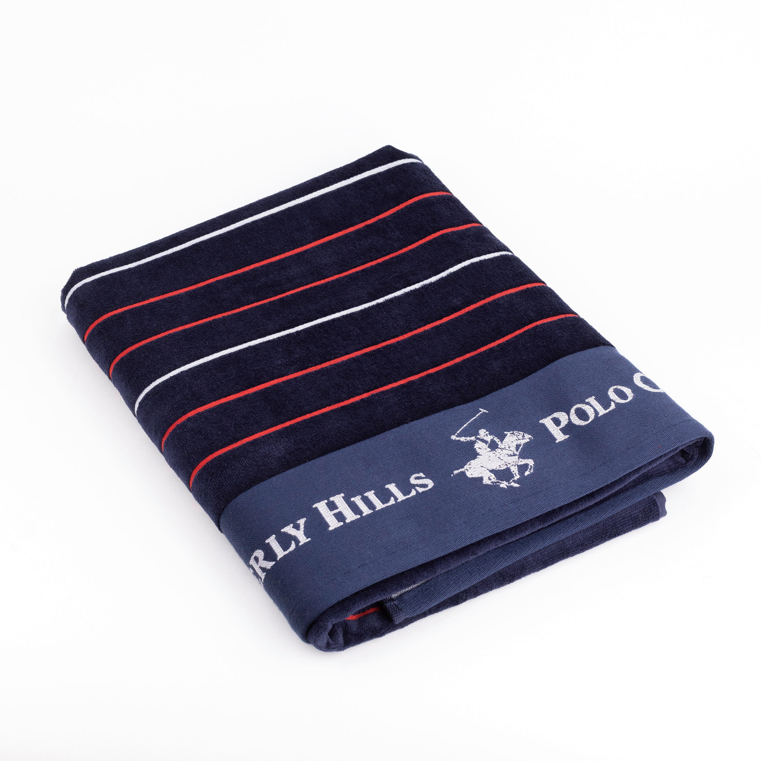 Thumbnail - POLO CLUB Strandtuch POLO CLUB rot Baumwolle B/L: ca. 90x160 cm