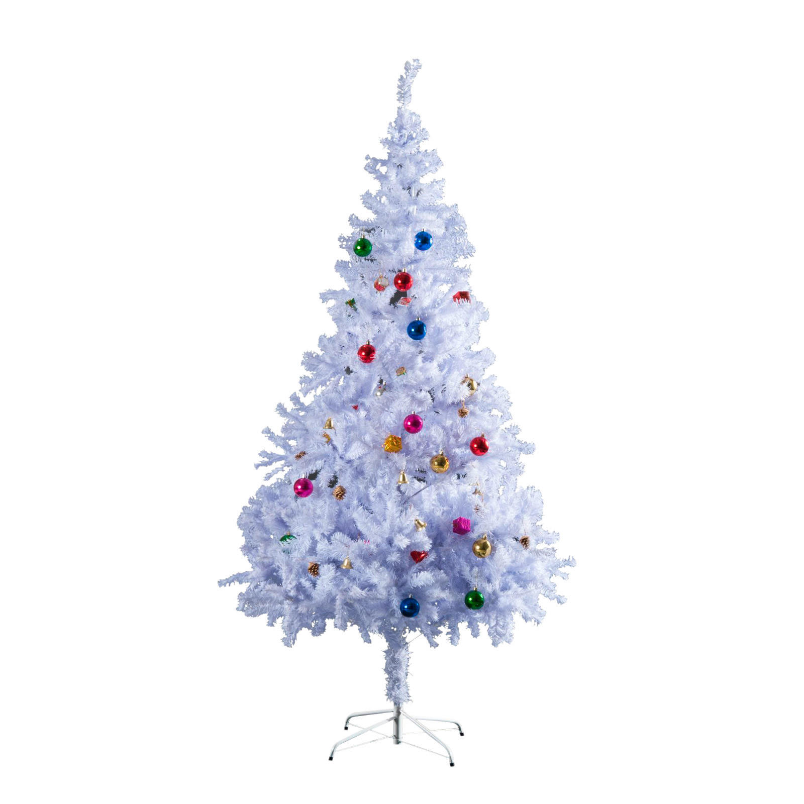 HOMCOM Weihnachtsbaum Weihnachtsbaum_weiß - weiß (105,00/180,00cm) - HOMCOM
