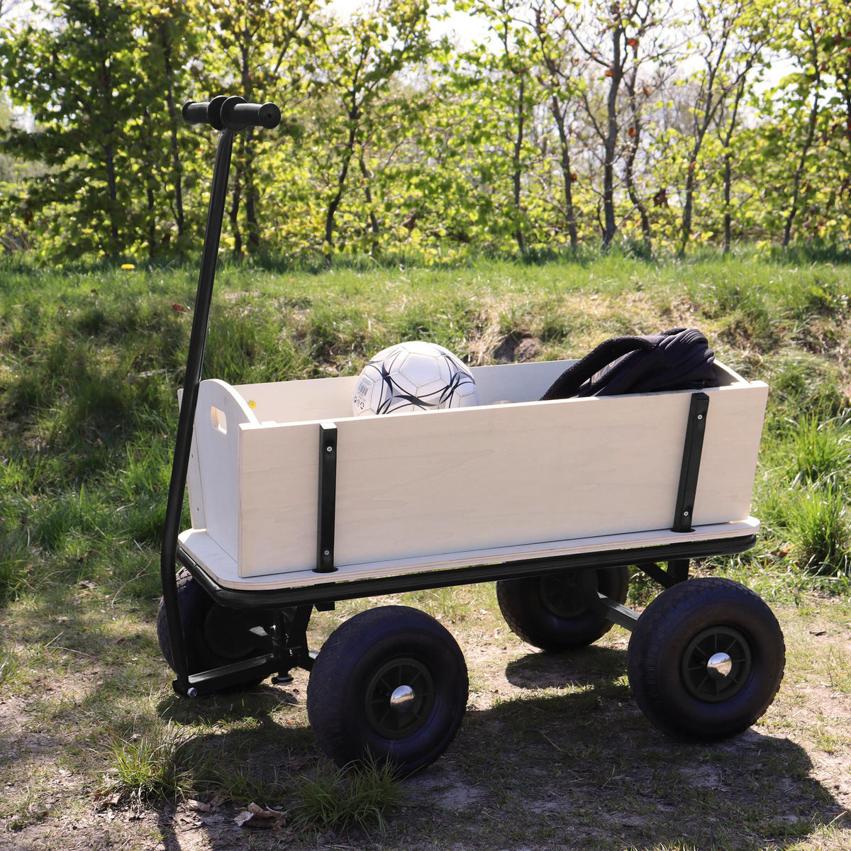 Sunny Bollerwagen Billy Beach schwarz B/H/L: ca. 61x97x95 cm Billy Beach - natur/schwarz (95,00/61,00/97,00cm) - Sunny
