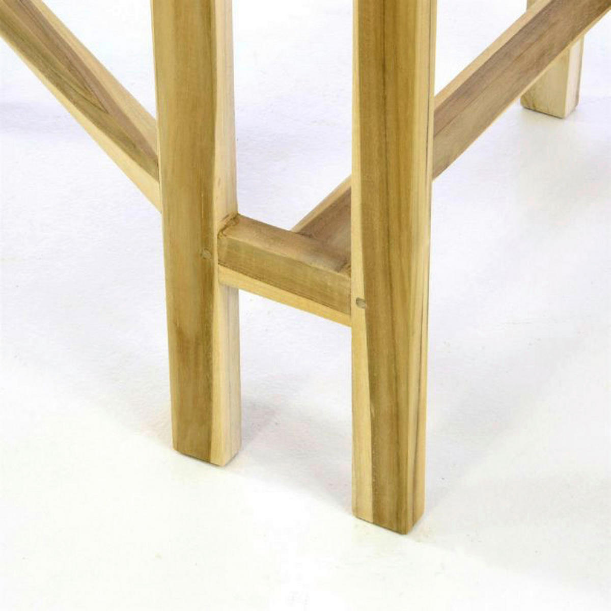 VCM Balkontisch braun Teakholz B/H/L: ca. 65x75x25 cm Balkontisch - braun (25,00/65,00/75,00cm) - VCM
