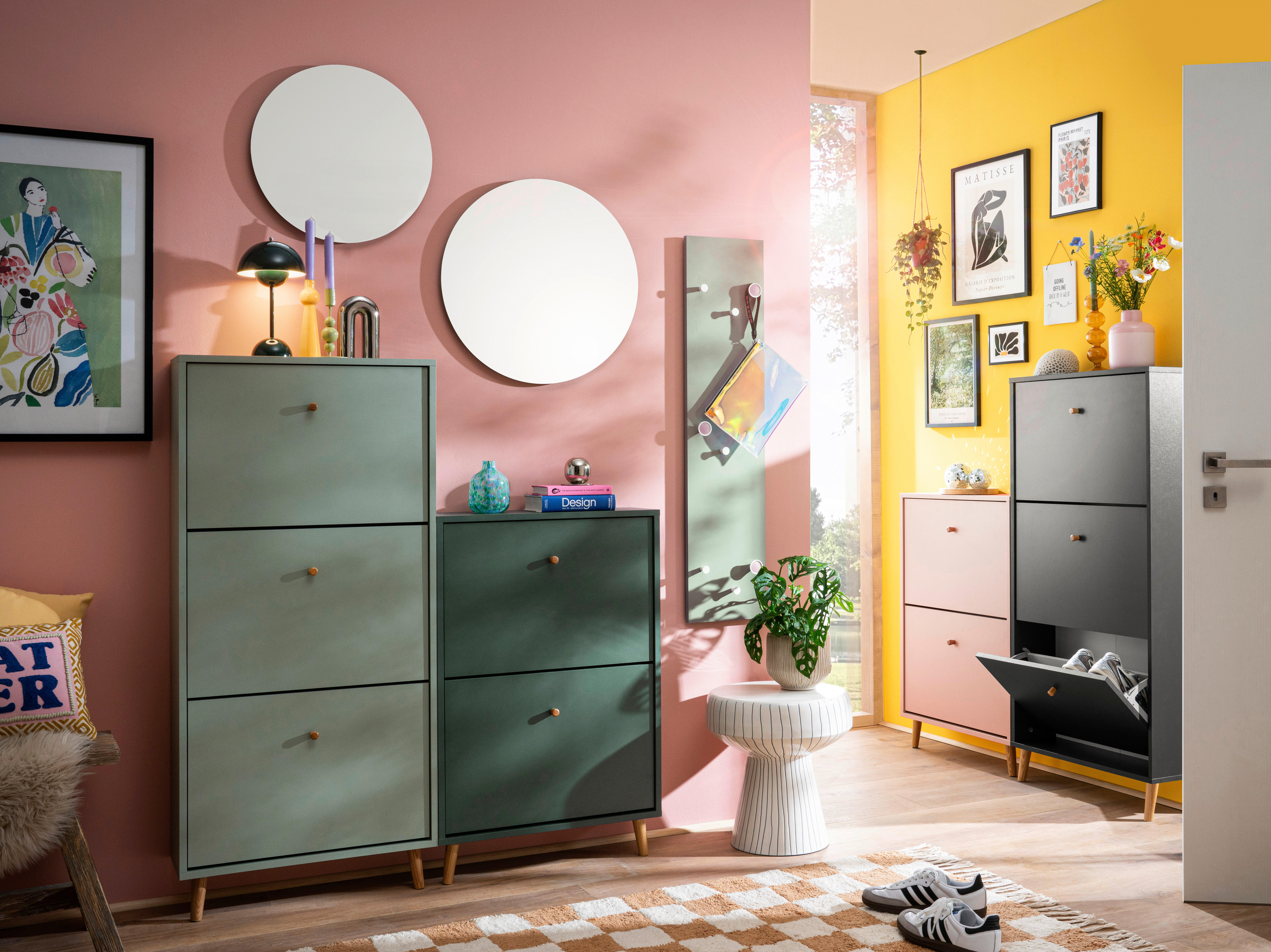 Thumbnail - Schuhkipper Bjarne apricot B/H/T: ca. 59,8x92,2x20 cm