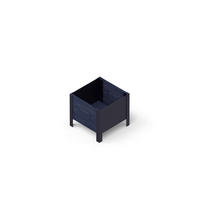 UPYARD Hochbeet MODERN schwarz Holz B/H/L: ca. 36x32x36 cm MODERN - schwarz (36,00/36,00/32,00cm) - UPYARD