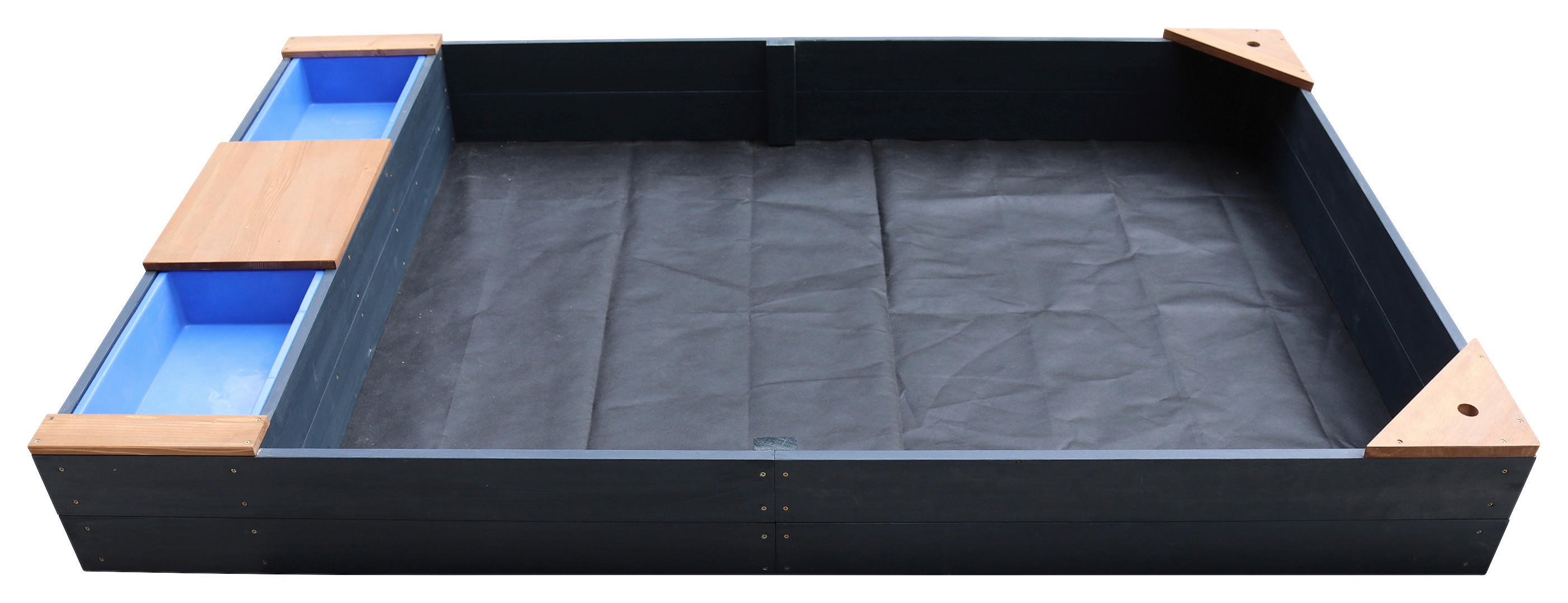 AXI Sandkasten Kelly anthrazit B/H/L: ca. 115x22x180 cm Kelly - braun/anthrazit (180,00/115,00/22,00cm) - AXI