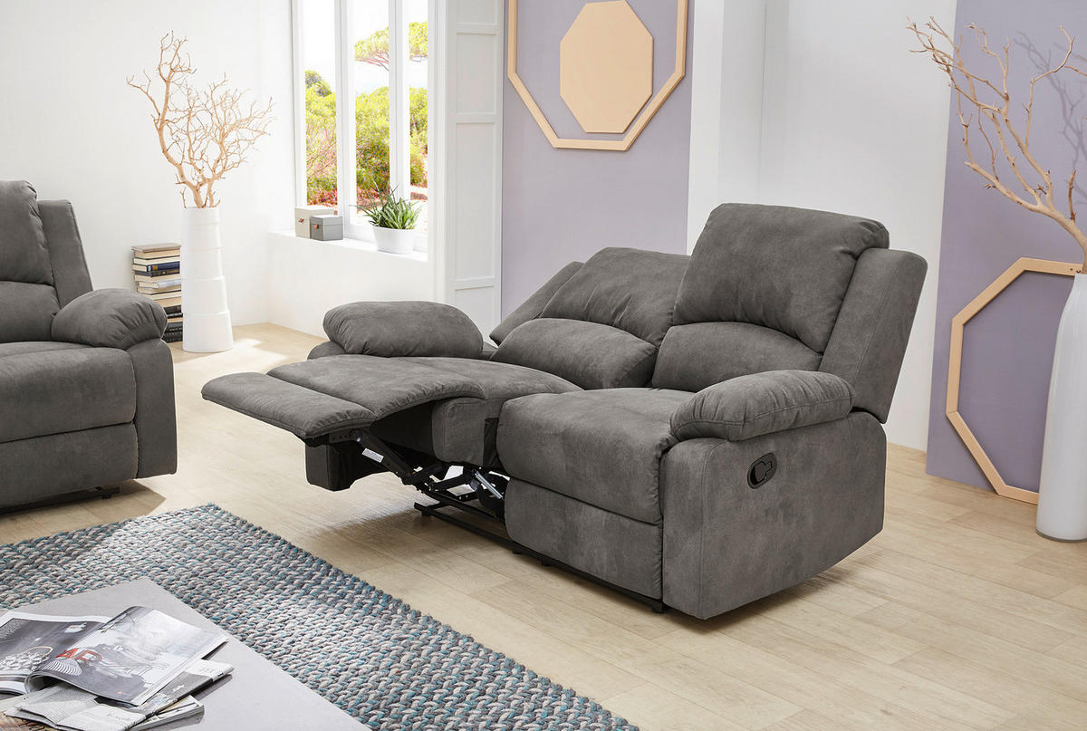 Sofa 3-2-1 anthrazit B/H/T: ca. 204x97x87 cm Dakota_3F-2F-1F_Sofa 3-2-1 - anthrazit (204,00/97,00/87,00cm)