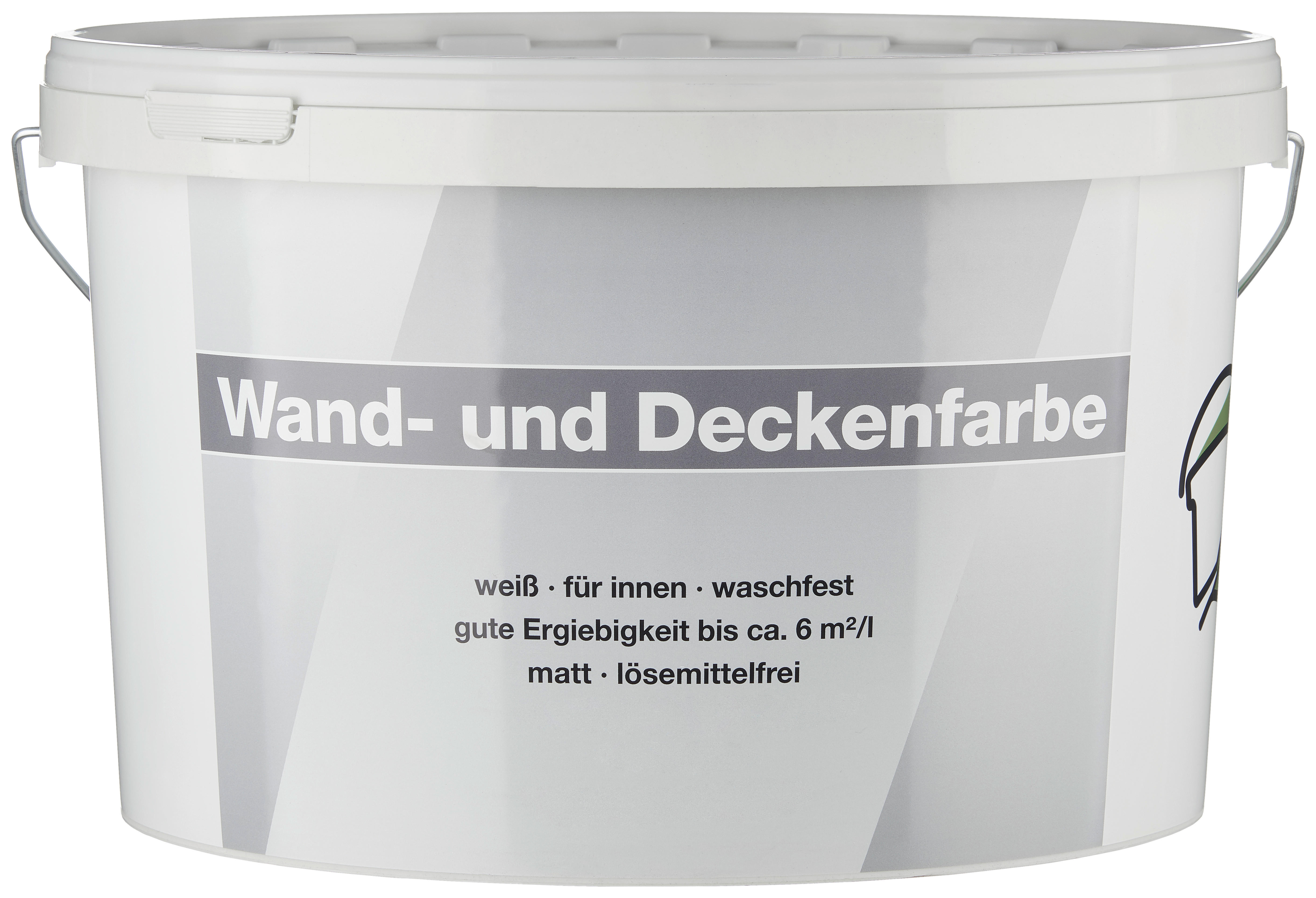 Raumfarbe Wand- und Deckenfarbe weiß ca. 10 l Wand- und Deckenfarbe - weiß (10,00l)