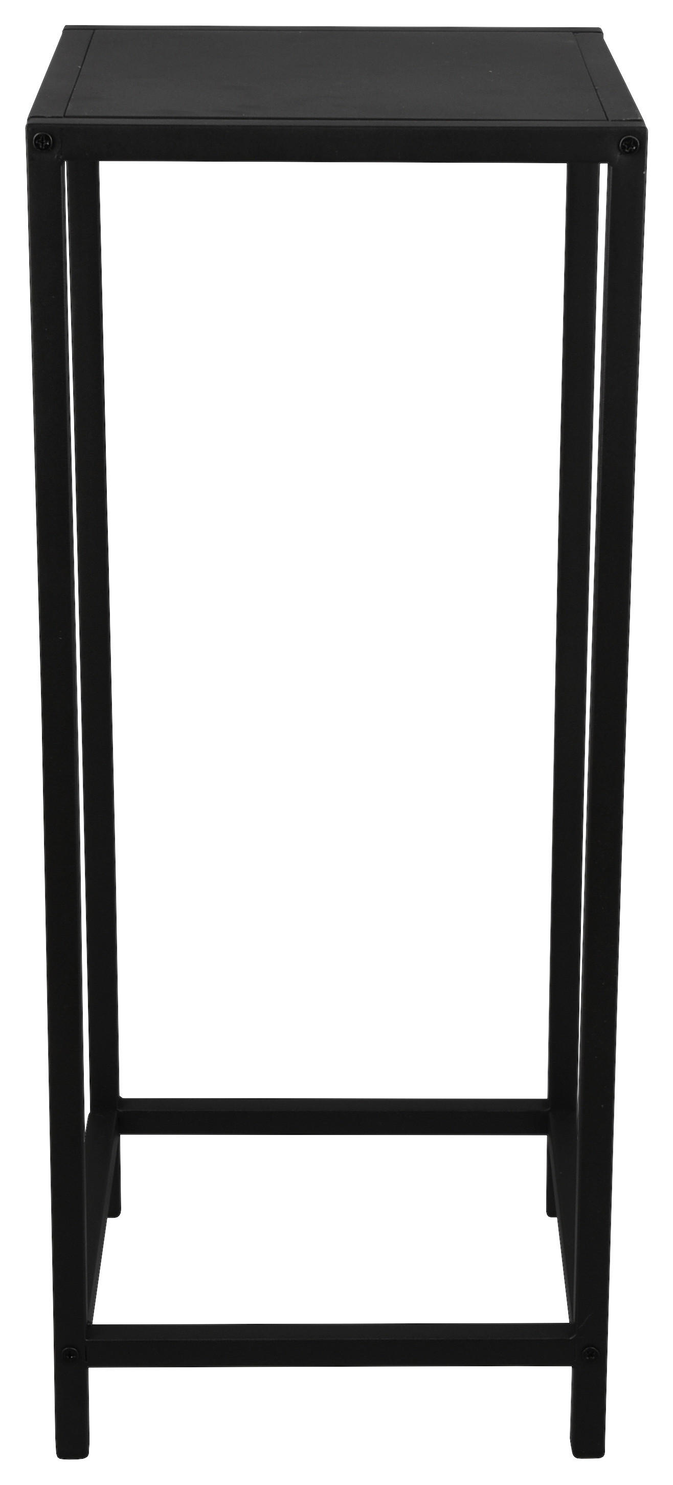 Beistelltisch Vera schwarz lackiert Metall B/H/T: ca. 25x60x25 cm Vera - schwarz (25,00/60,00/25,00cm)