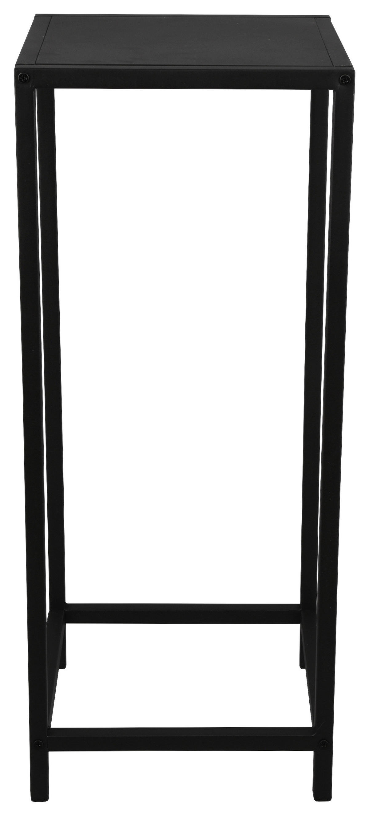 Beistelltisch Vera schwarz lackiert Metall B/H/T: ca. 25x60x25 cm Vera - schwarz (25,00/60,00/25,00cm)