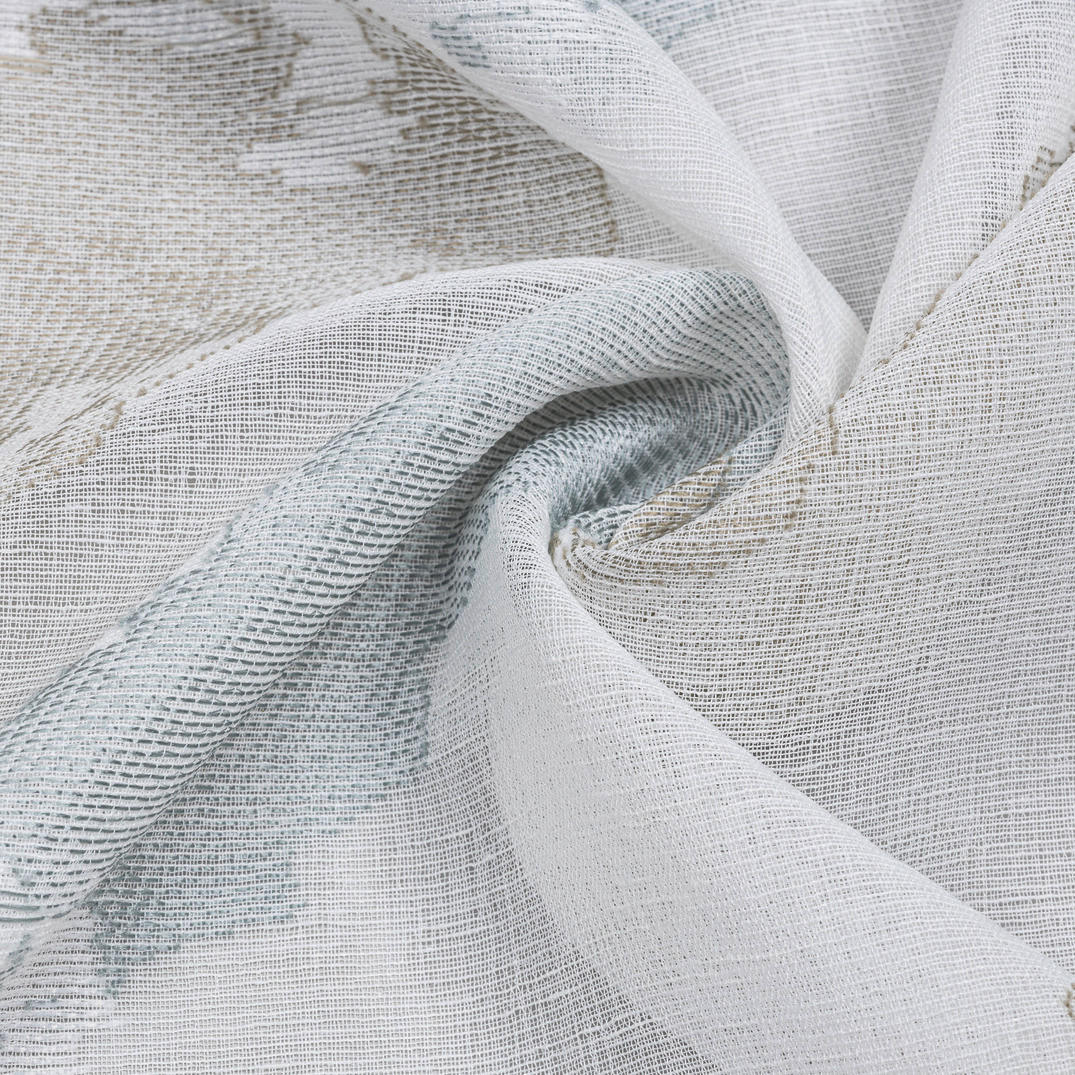 Ösenvorhang Sylt taupe B/L: ca. 145x245 cm Sylt - bleu/taupe (145,00/245,00cm) - Happy Home